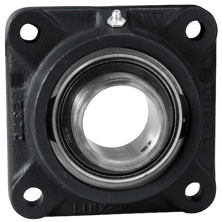 Link-Belt Flange Block Bearing; 4 Bolt Square Flange Block; 1 in. Bore; 3.9 in. Bolt Circle Diameter F3U216N